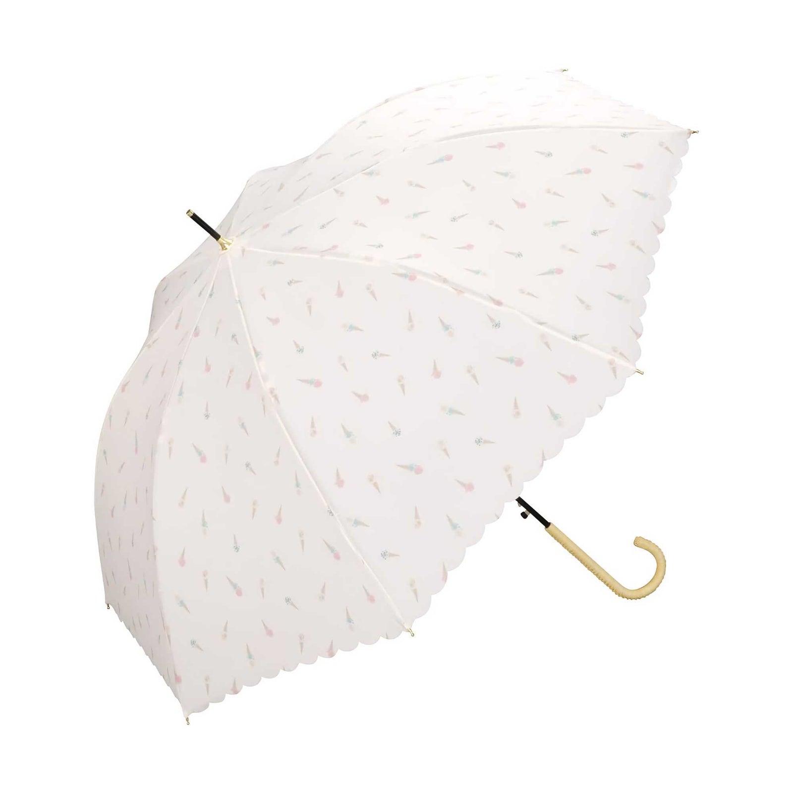 Wpc. Ice Cream umbrella, off white