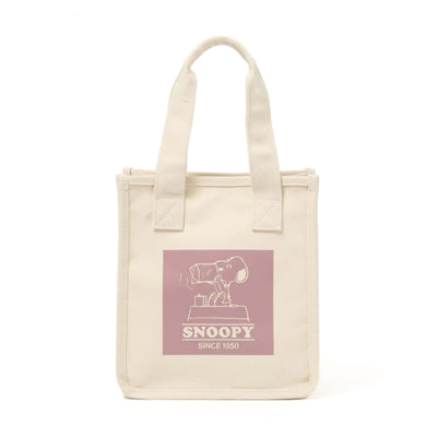 Snoopy Canvas Mini tote, pink