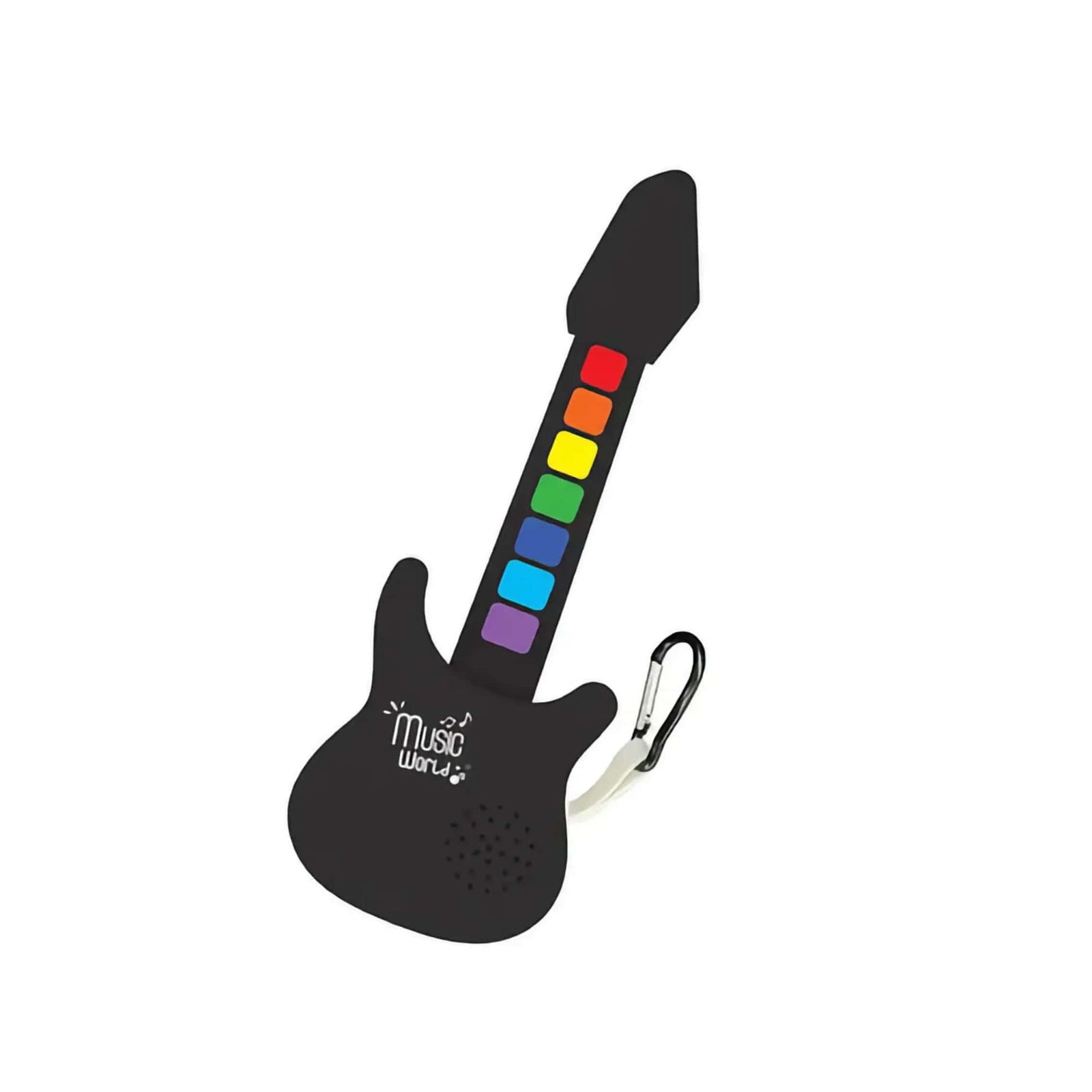 Music World Roll up silicone instrument keychain, guitar