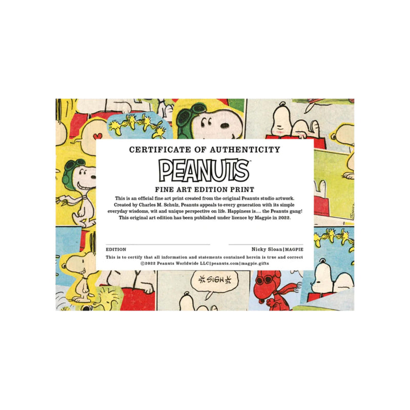 Peanuts x Magpie Snoopy Heart Framed Print