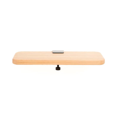 Tiptoe bracket wall shelf in solid oak, core edition