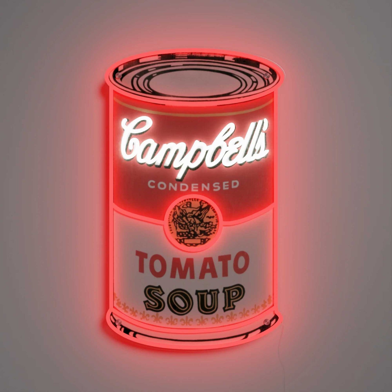 Andy Warhol Yellowpop Campbell's Neon LED Wall Mounted Sign