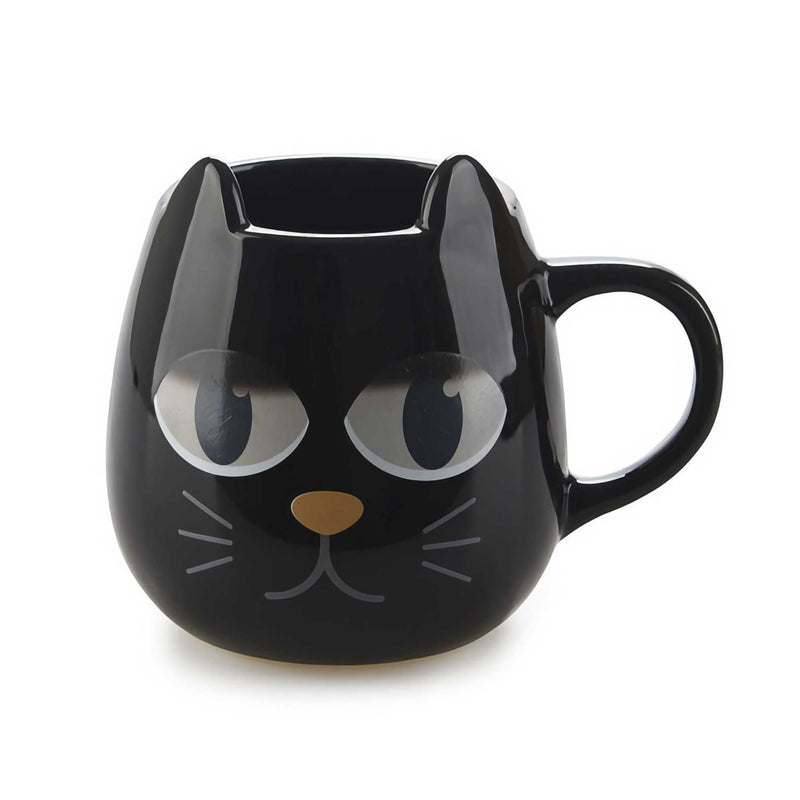 Balvi Wake Cat Mug, Black