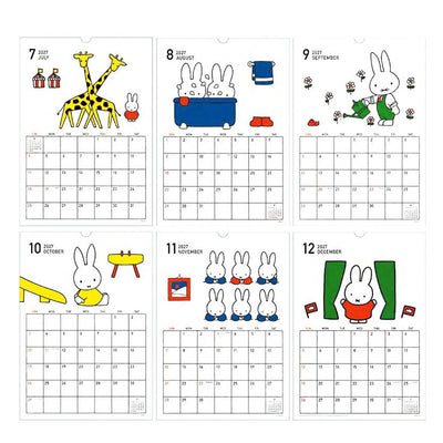 Miffy wall calendar 2027, red