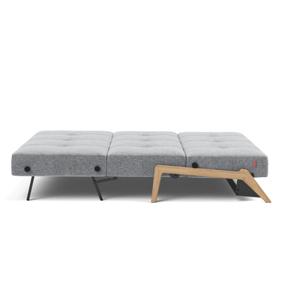Innovation Living Cubed 160 Wood sofa bed, 565 twist granite