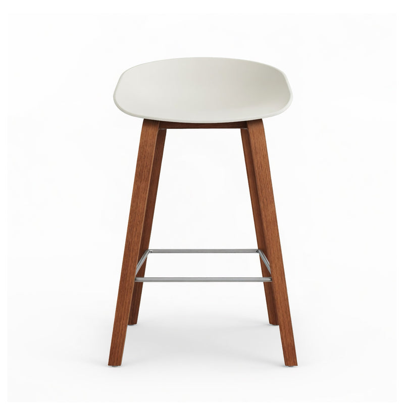 Hay About A Stool AAS32 LOW counter stool (65cm), melange cream/walnut