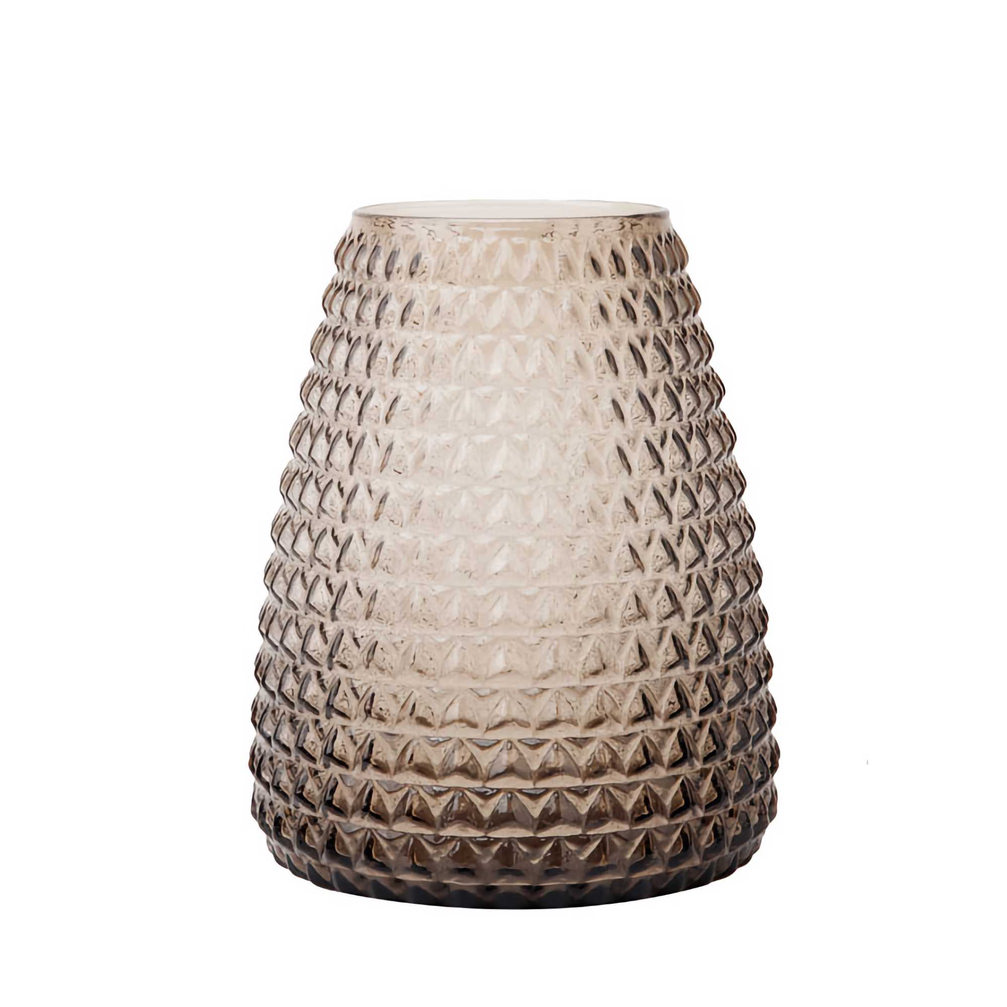 XL Boom Dim Scale Vase Medium , Smoke Grey