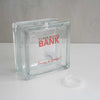 Dulton Glass Block Bank Square money bank