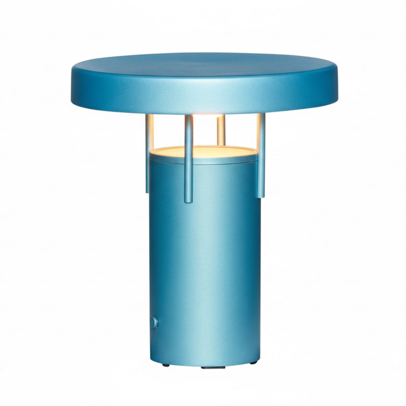 Hubsch BringMe Mini rechargeable lamp, metallic turquoise