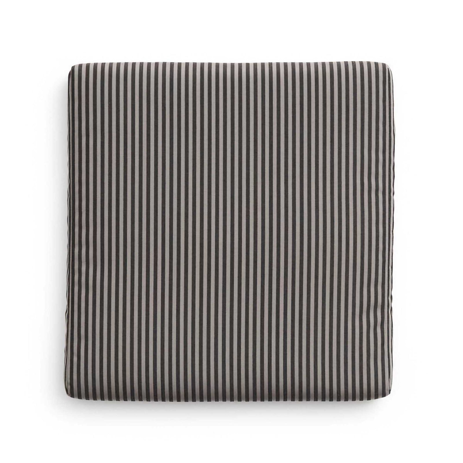 HAY Type Outdoor Dining Chair Cushion, grey black stipe