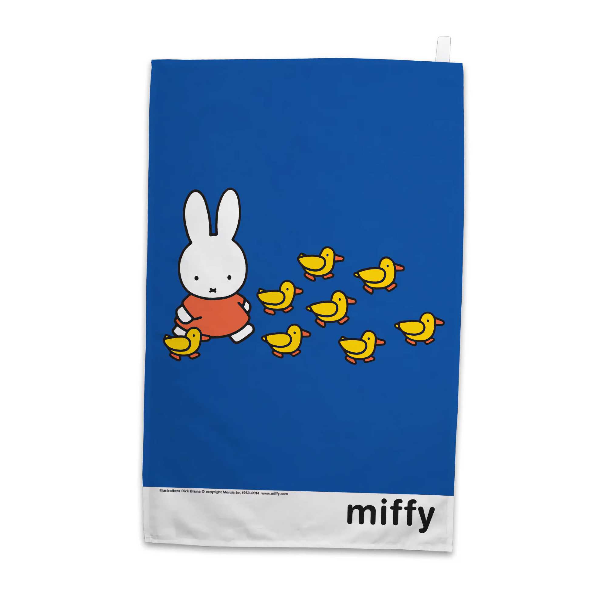 Star Editions Miffy tea towel, Miffy walking ducks