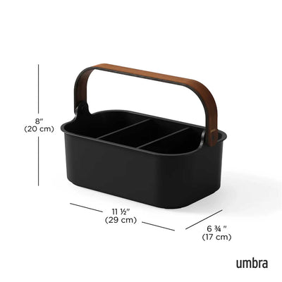 Umbra Bellwood Stackable Bin Medium, Black