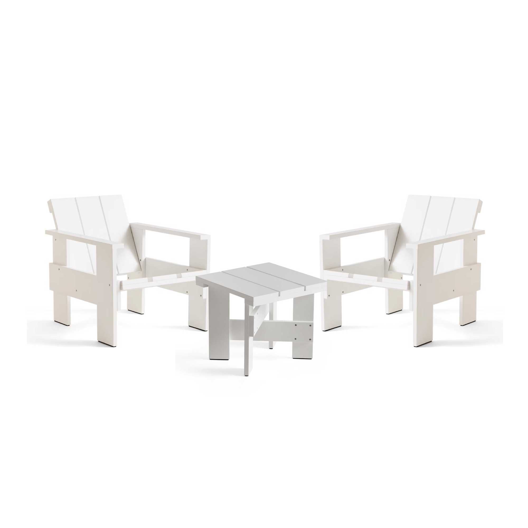 HAY Crate Lounge Chairs & Low Table Set