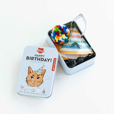 Kikkerland Kiko Cat Happy Birthday Kit