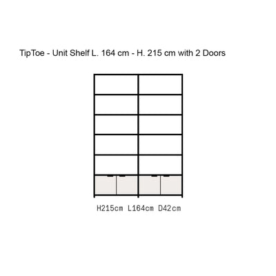 Tiptoe UNIT shelf 2 column