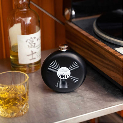 Kikkerland Record Hip Flask