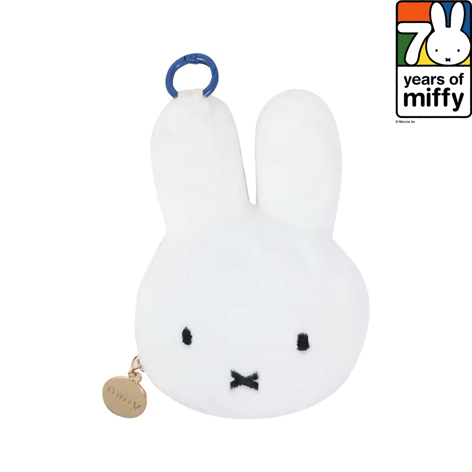 Miffy 70th anniversary coin pouch, blue