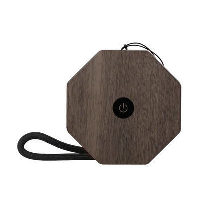 Gingko Mini Twist Hexagon light, walnut