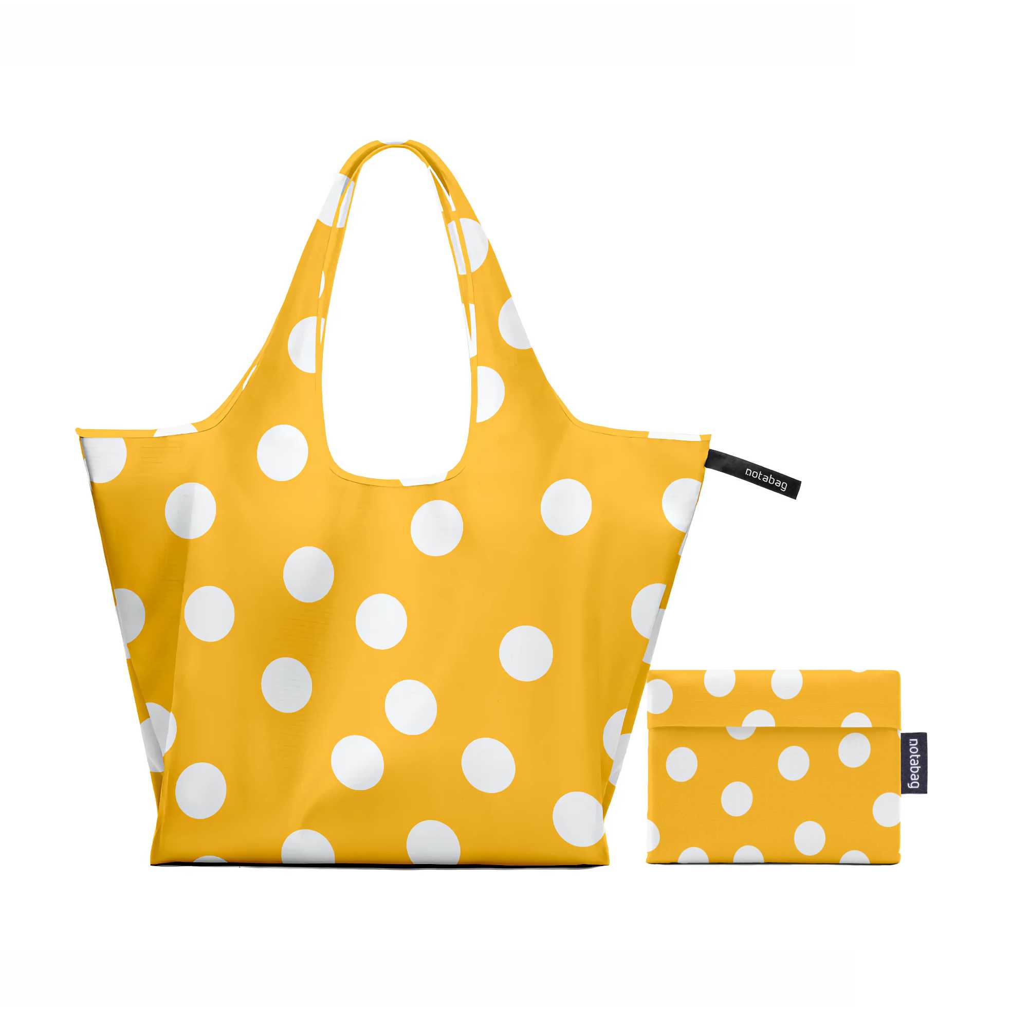 Notabag Foldable Tote, Golden Dots