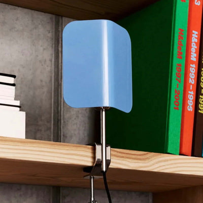Hay Apex clip lamp, pastel blue