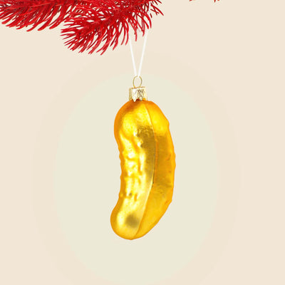 Donkey Christmas Pickle, yellow