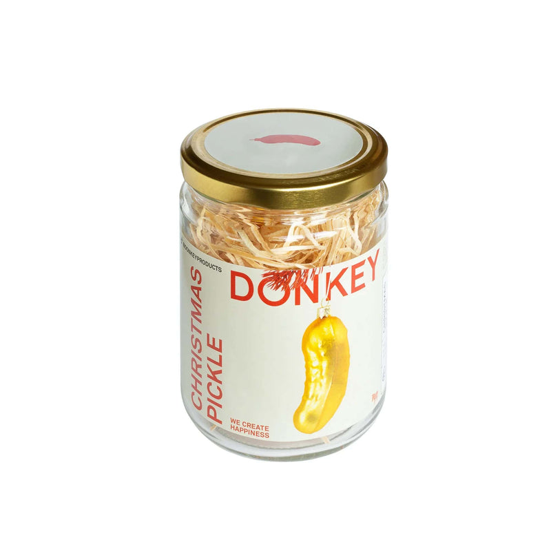 Donkey Christmas Pickle, yellow