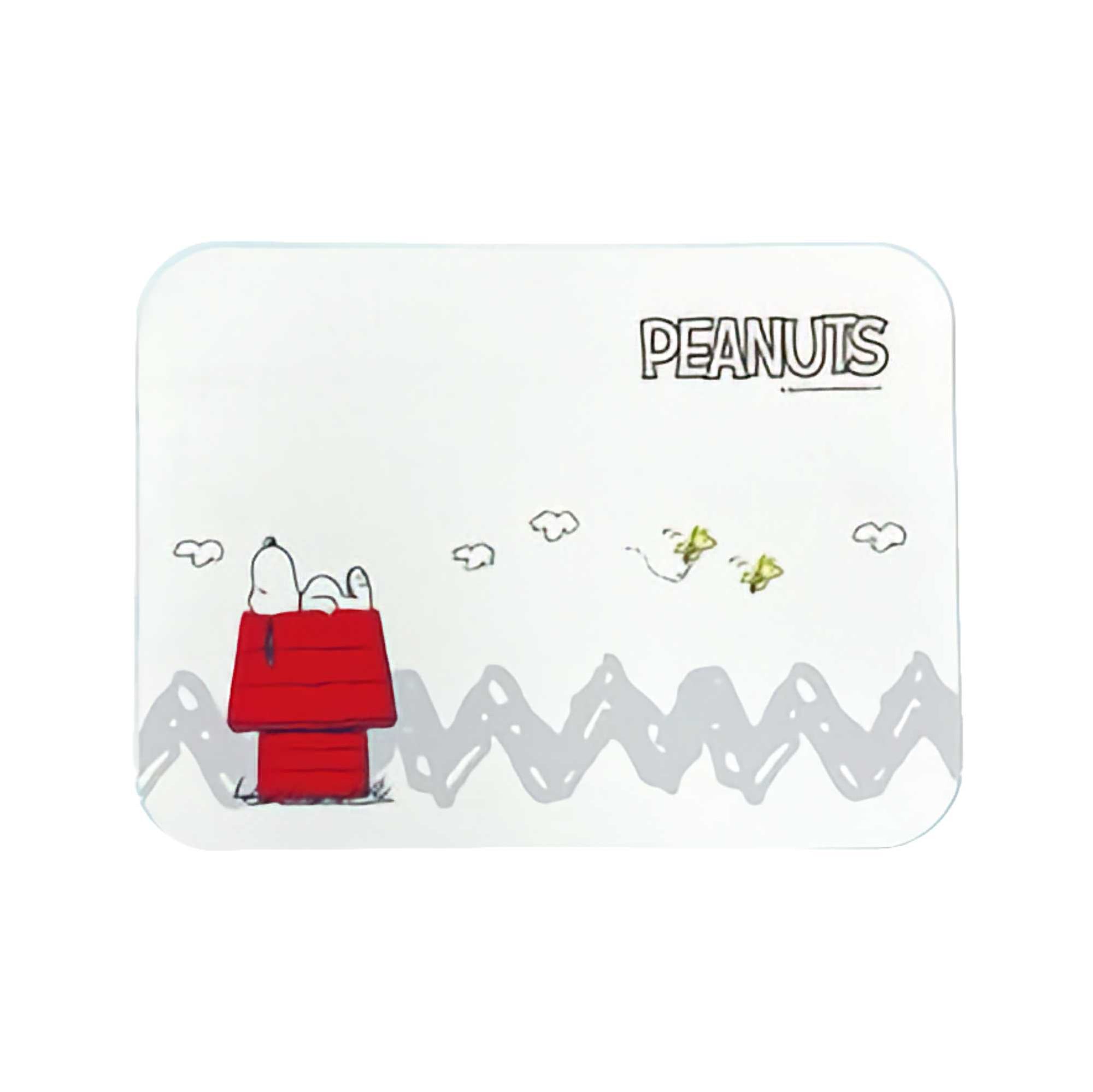 Snoopy Diatomaceous Earth Absorbent Bath Mat, off white