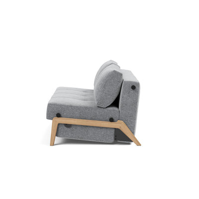 Innovation Living Cubed 160 Wood sofa bed, 565 twist granite