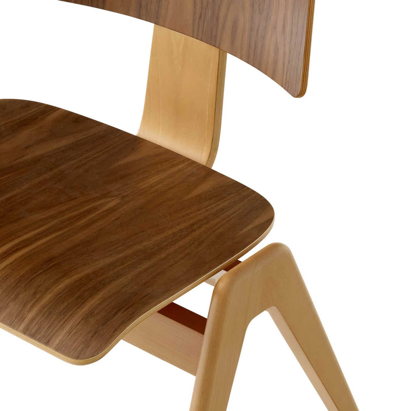 &Tradition Daystak RD1 side chair, beech walnut