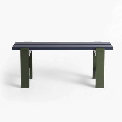 Hay Weekday bench, steel blue/olive