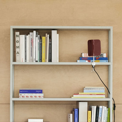 Hay Apex clip lamp, oyster white