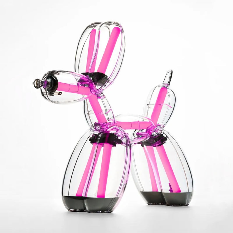 Lexon Balloon Dog Lamp Chromatic by Jeff Koons, platinum