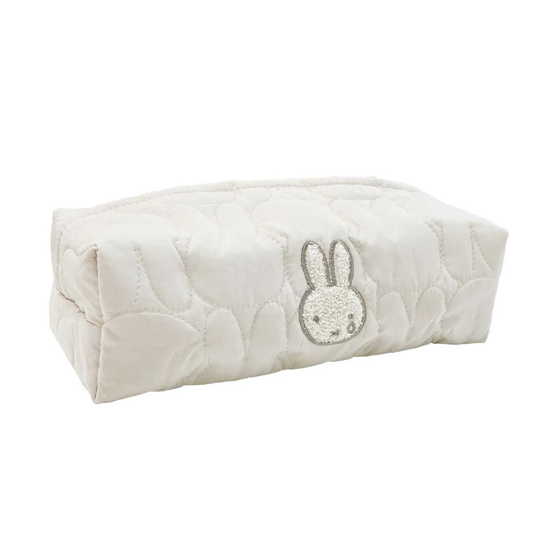 Miffy Quilted Tissue Cover, white