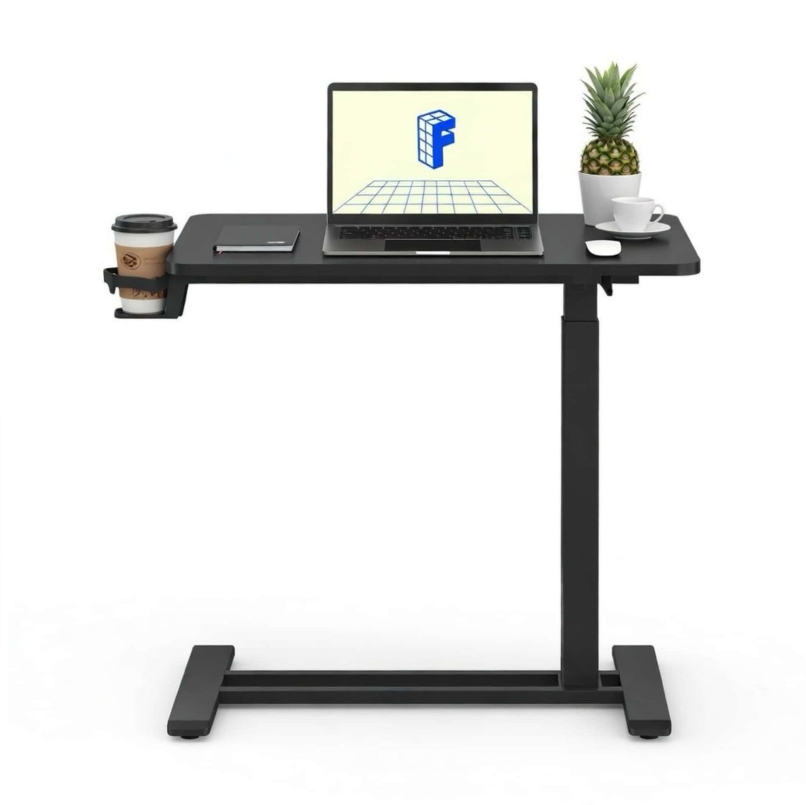 FlexiSpot H7 height adjustable side table, black