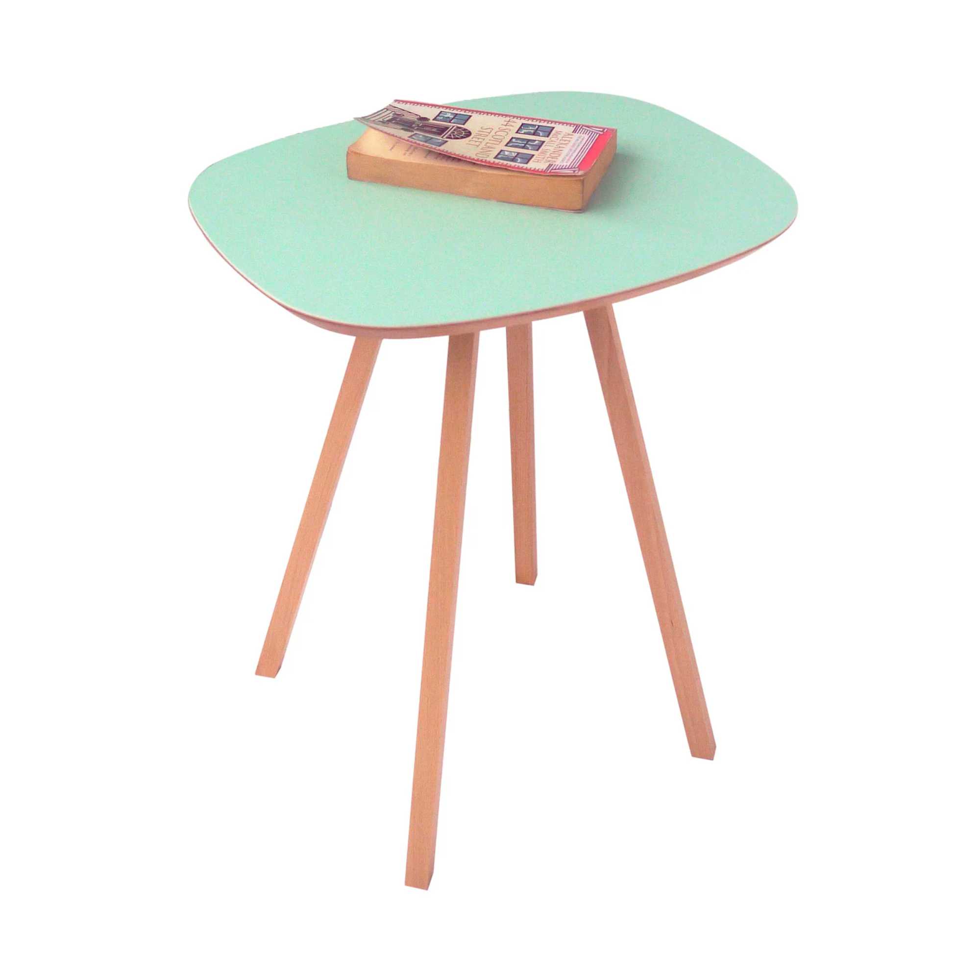 Studio Domo Simple Wood Side Table, light green