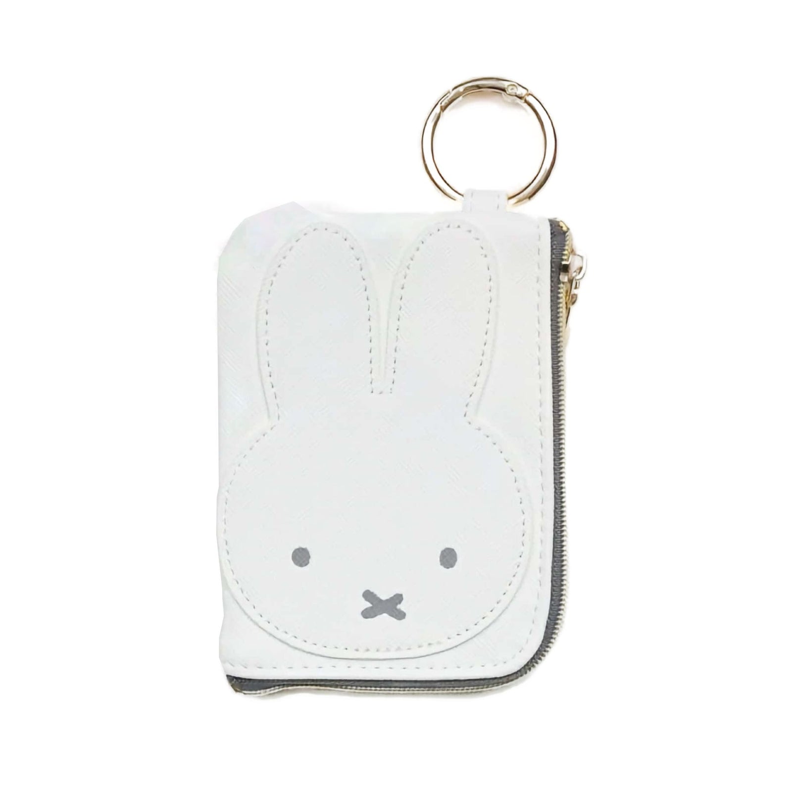 Miffy Leather coin pouch, ivory