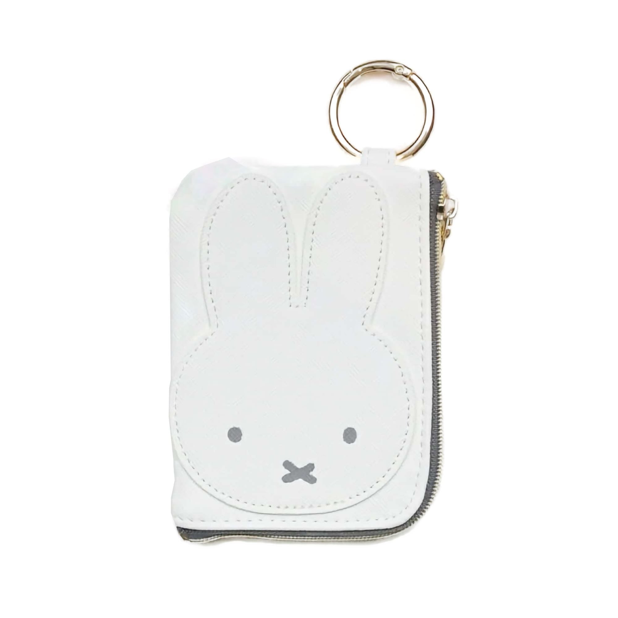 Miffy Leather coin pouch, ivory