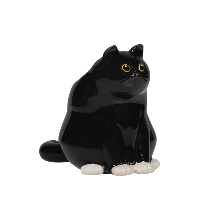 Bitten Black Cat vase