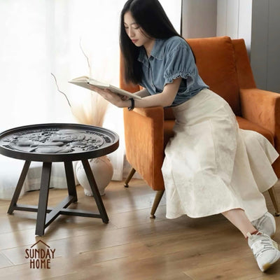 Sunday Home x Disney Scrooge McDuck Relief coffee table ø63