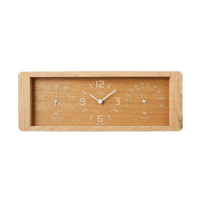 Lemnos Yokan table clock, natural