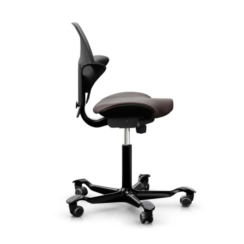 HAG Capisco Puls 8020 ergonomic chair, brown leather
