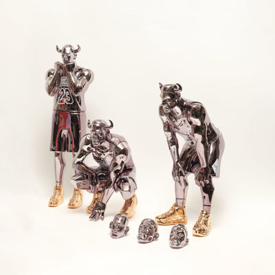 Fools Paradise XL THREE KING : LEGENDARY Set // (CHAMPION TROPHY) art toy