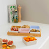 Remember Snack Bowl set with wooden tray (set of 7), "no. 2"