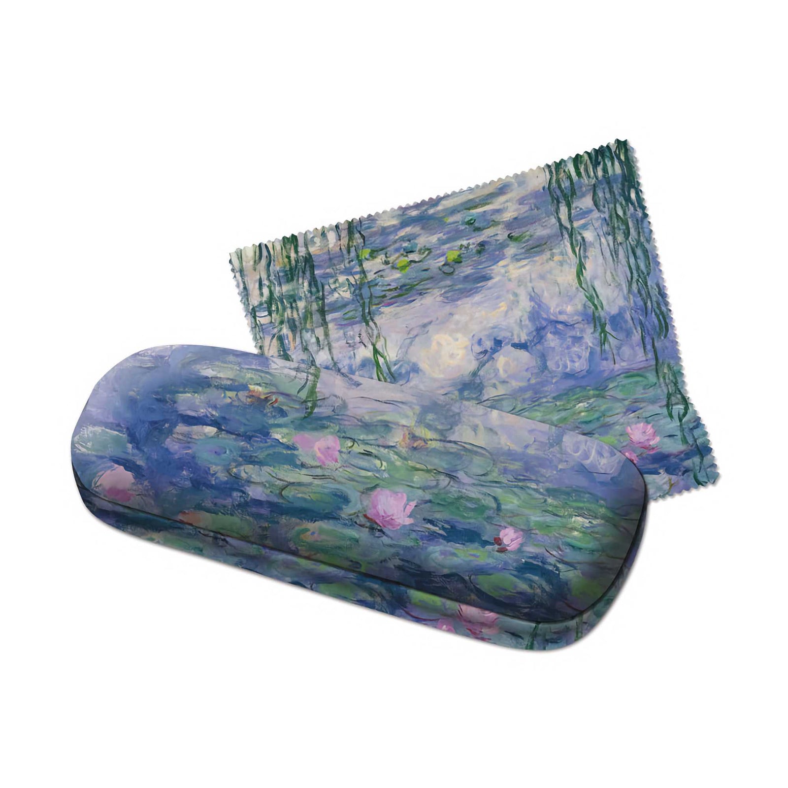 Bekking & Blitz glasses case with microfibre cloth, claude monet