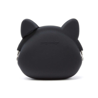 Mimi POCHI Japan Silicone Pouch, Maneki Neko/Black