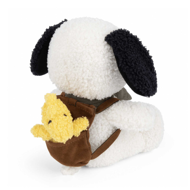Snoopy Plush (20cm), Woodstuck in Backpack