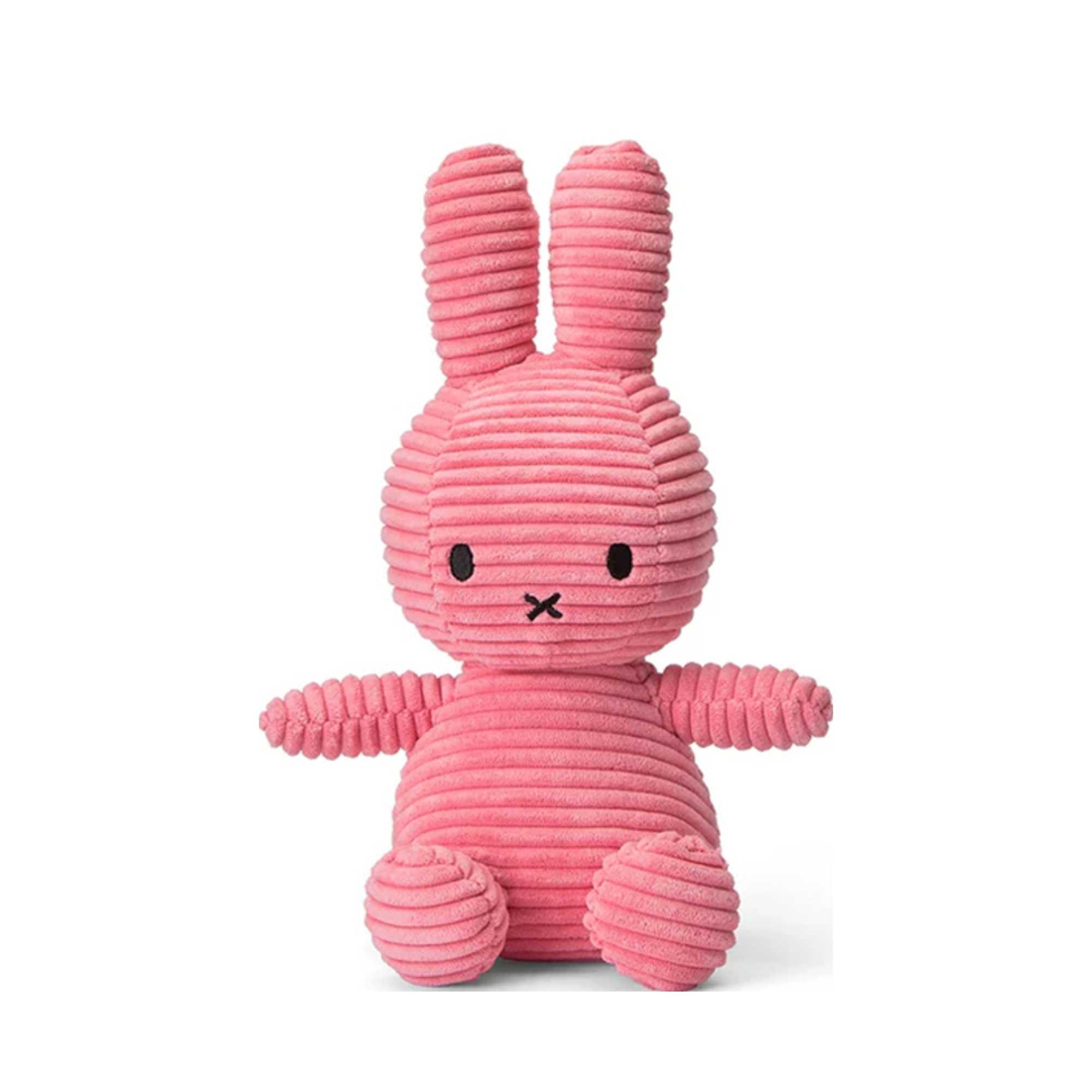 Miffy ECO Corduroy Sitting plush 23cm, pink