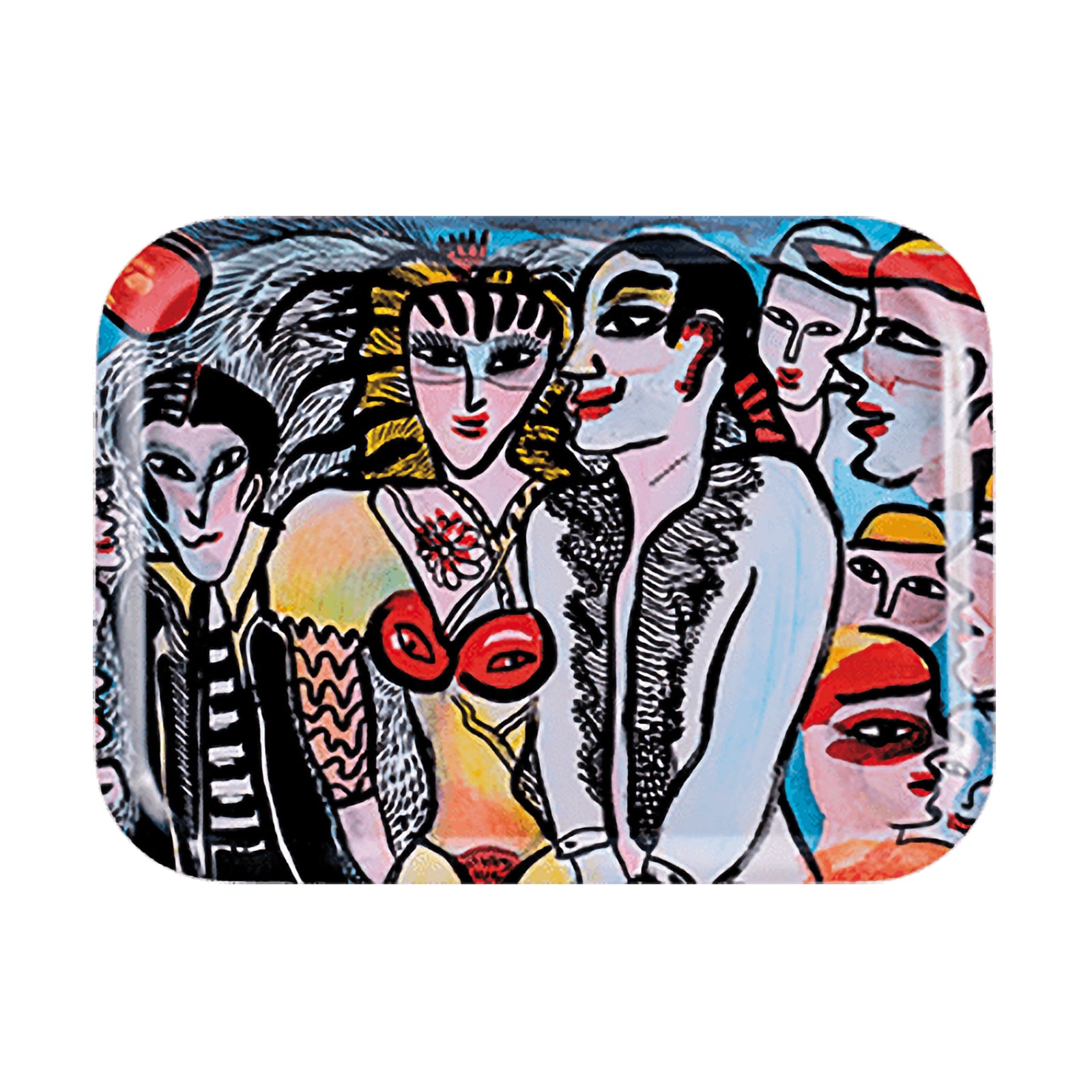 Åry Sweden Birch Veneer Tray (27x20cm), Romance