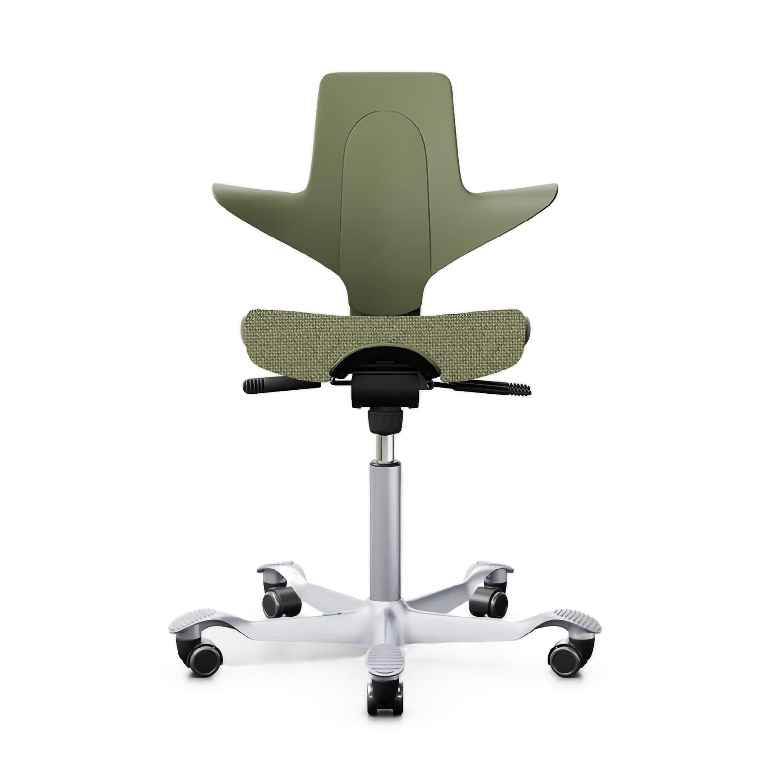 Hag Capisco Puls 8020 fabric, cura moss/silver