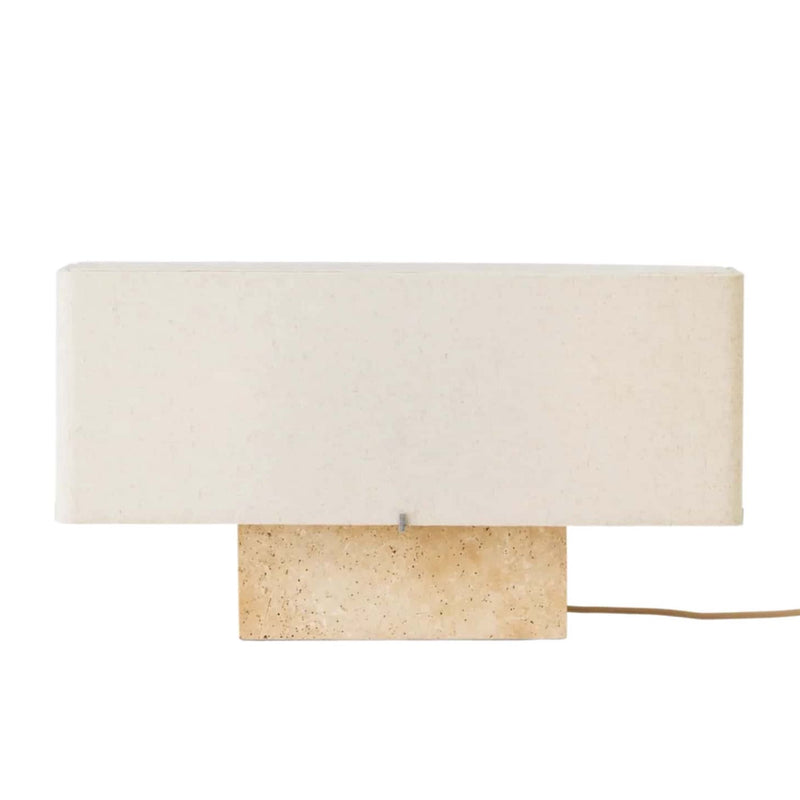 Audo Nonna table lamp, travertine